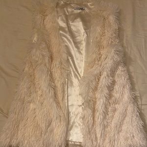White Fur Vest Fashion Nova